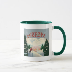 Aspen Skier   Colorado Tasse