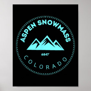 Aspen Snowm Colorado Bergstadt - Erhöhte Co S Poster