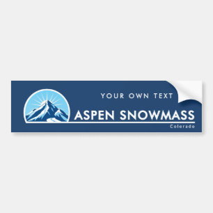 Aspen Snowmass Colorado Bergskigebiet Autoaufkleber