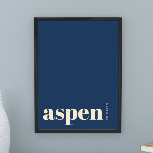Aspen Snowmass Colorado moderne Stadt Poster