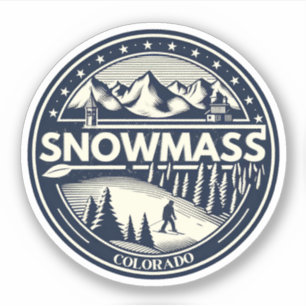 Aspen Snowmass   Colorado Ski-, Snowboard-Geschenk Aufkleber
