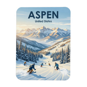 Aspen Snowmass Ski Resort Colorado Magnet