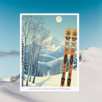 Aspen Snowmass-Skiurlaub Postkarte