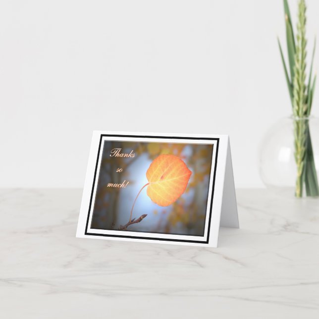 Aspen Thank You Note Card Dankeskarte (Vorderseite)