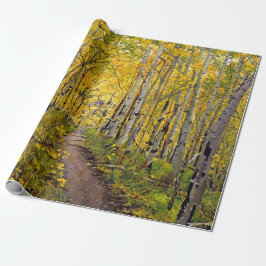 Aspen Tree Forest im Herbst Geschenkpapier