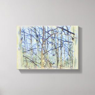 Aspen Tree Foto Leinwand