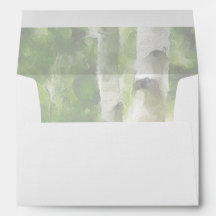 Aspen Tree Lined Envelope