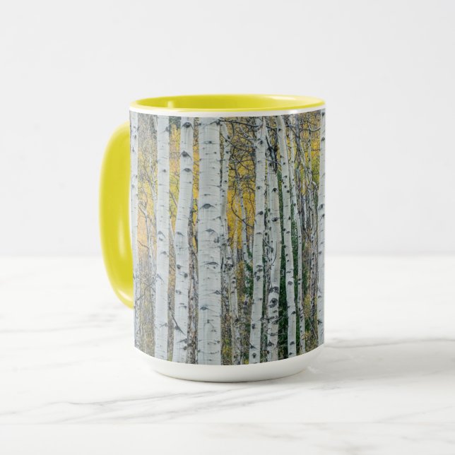 Aspen Tree Trunks | Aspen, Colorado Tasse (Vorderseite Links)