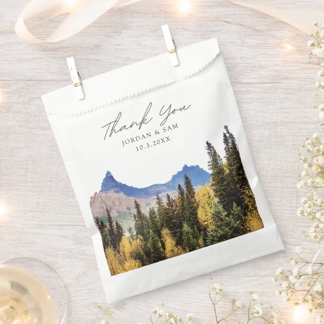 Aspen Wedding Foto Colorado Geschenktütchen (Ausgeschnitten)