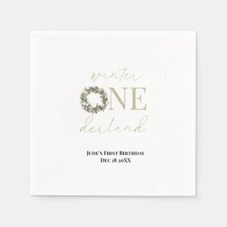 ASPEN Winter ONEderland Paper Napkins Serviette