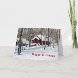 Aspen Woods in Snow Card Feiertagskarte