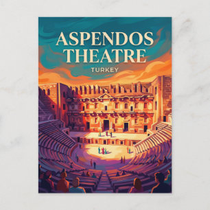 Aspendos Römisches Theater Türkei Postkarte