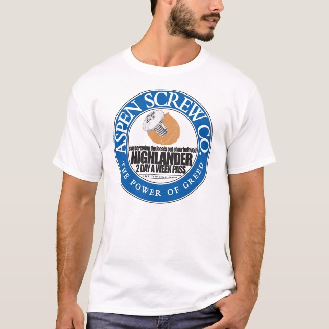 AspenScrewCoFront T-Shirt (Vorderseite)