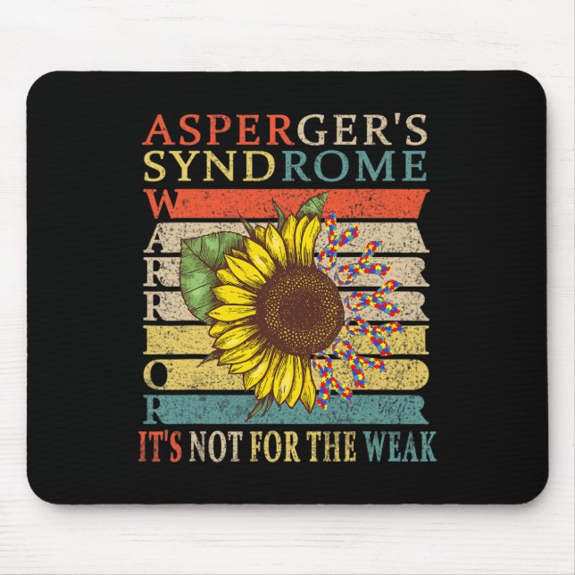 Asperger-Syndrom Warrior Mousepad (Vorne)