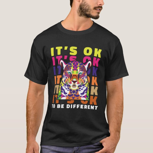 Asperger Syndrome ITS OK TO BE DIFFERENT Autism Cr T-Shirt (Vorderseite)