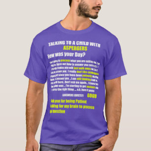 Aspergers Autism ADHD Verarbeitungsverzögerung Wie T-Shirt