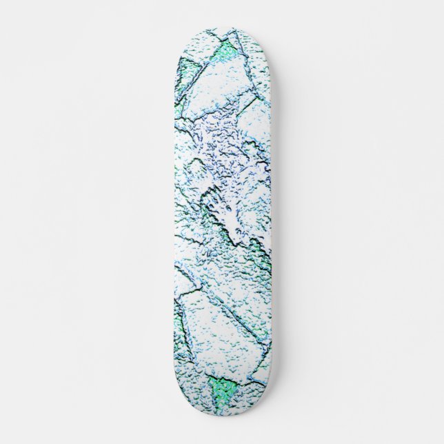 Áspero como rocha, num misto de ciano e menta skateboard (Vorne)