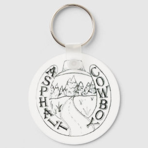 Asphalt Cowboy Logo Schlüsselanhänger