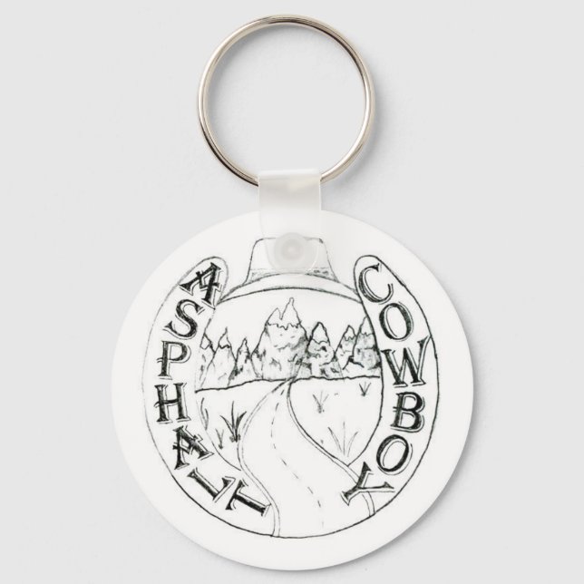 Asphalt Cowboy Logo Schlüsselanhänger (Vorderseite)