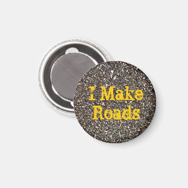 Asphalt Magnet (Vorderseite/Rückseite)
