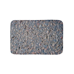 Asphalt- und Kies-Textur Badematte