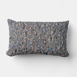 Asphalt- und Kies-Textur Lendenkissen