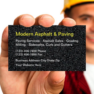 Asphalt- und Straßenbauarbeiten Visitenkarte