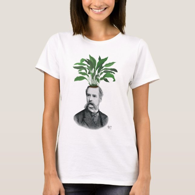 Aspidistra Head Pflanzen Head T-Shirt (Vorderseite)