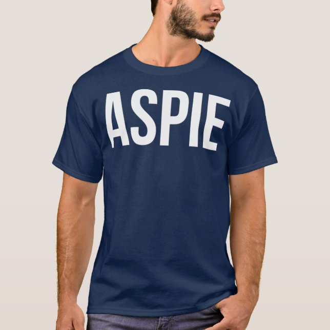 Aspie Autism Asperger Empowerment und Bewusstsein T-Shirt (Vorderseite)