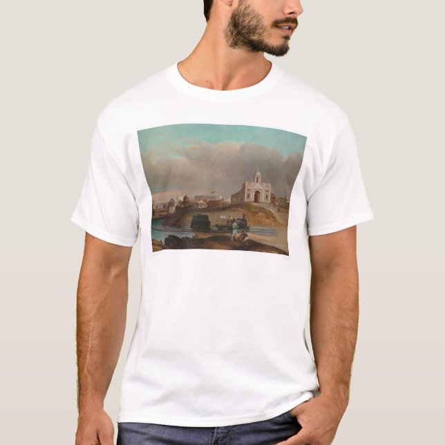 Aspinwall Kalifornien Eisenbahn (1160) T-Shirt (Vorderseite)