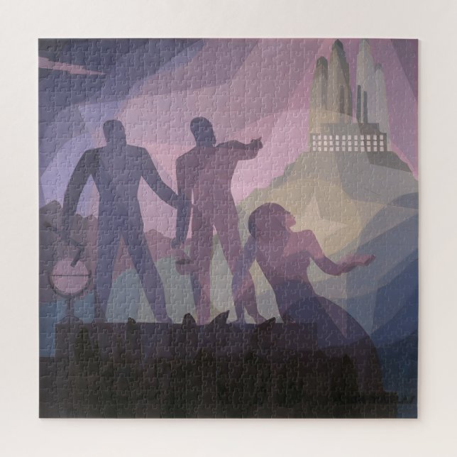 Aspiration – 1936 Aaron Douglas Kunst Puzzle (Vertikal)
