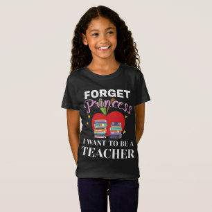 Aspirationelle Mädchen vergessen Prinzessin, die i T-Shirt