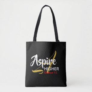 ASPIRE HIGHER Inspiration Christliche Schrift