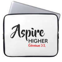 ASPIRE HIGHER Inspiration Christliche Schrift