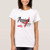 ASPIRE HIGHER Inspiriert Monogramm Christlich WEIS