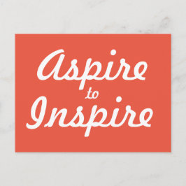 Aspire Inspiriert Motivierend Postkarte
