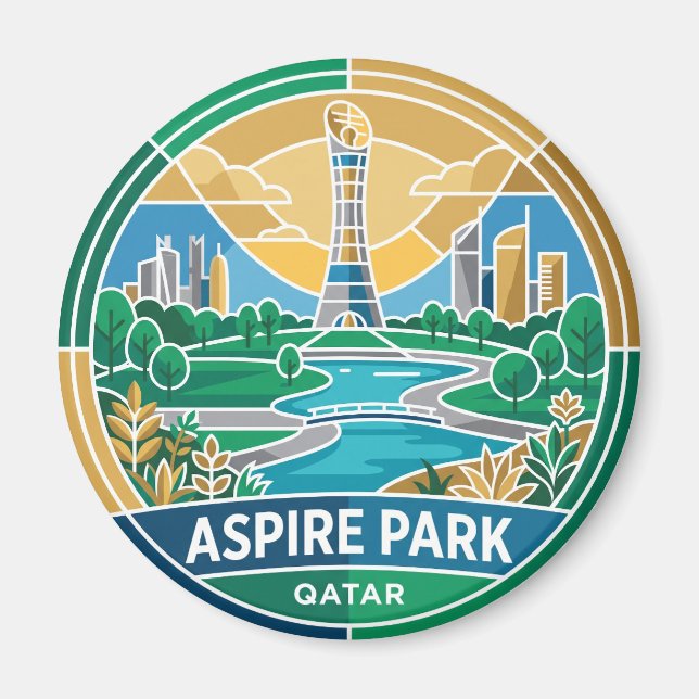 Aspire Park Katar Magnet (Vorne)
