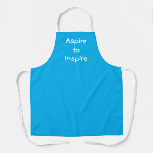 Aspire to Inspirier Aquamarin Blue Schürze