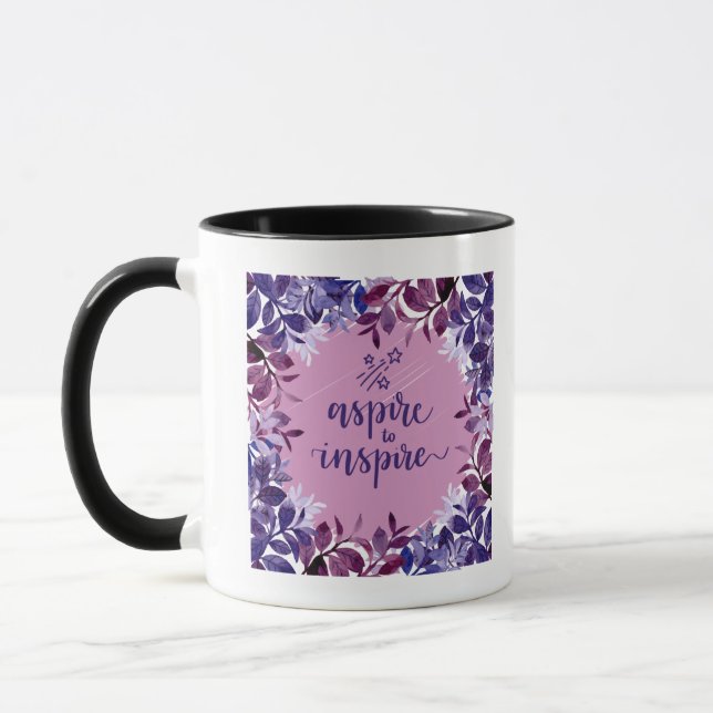 Aspire to Inspirier Lila Color Tasse (Links)