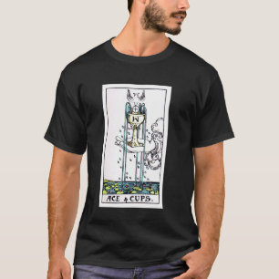 Ass der Kelche Vintage Tarotkarte - original Rider T-Shirt
