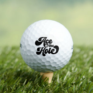 Ass im Ärmel Lustig Einfach Vintage Retro Golfball