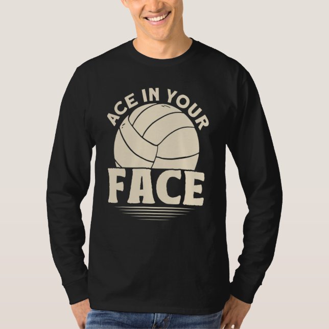 Ass in Ihrem Gesicht Volleyball T-Shirt (Vorderseite)