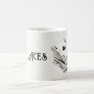 Ass Spielkarten Kaffeetasse