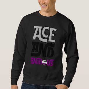 Ass und ängstliche asexuelle Flag Gear Funny Ace Sweatshirt