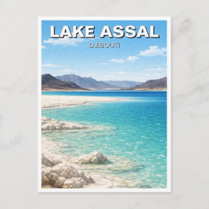 Assal-See Dschibuti Reise Postkarte