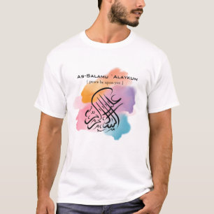 Assalamu 'alaikum - Arabische Kalligrafie Kunst T-Shirt