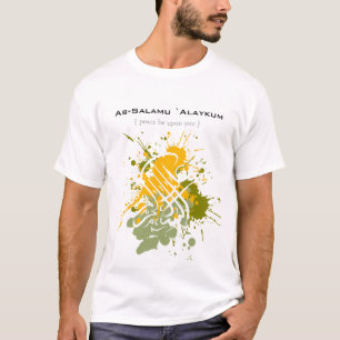 Assalamu 'alaikum - arabische Kalligraphie Kunst T-Shirt