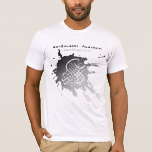 Assalamu 'alaikum - arabische Kalligraphie Kunst T-Shirt