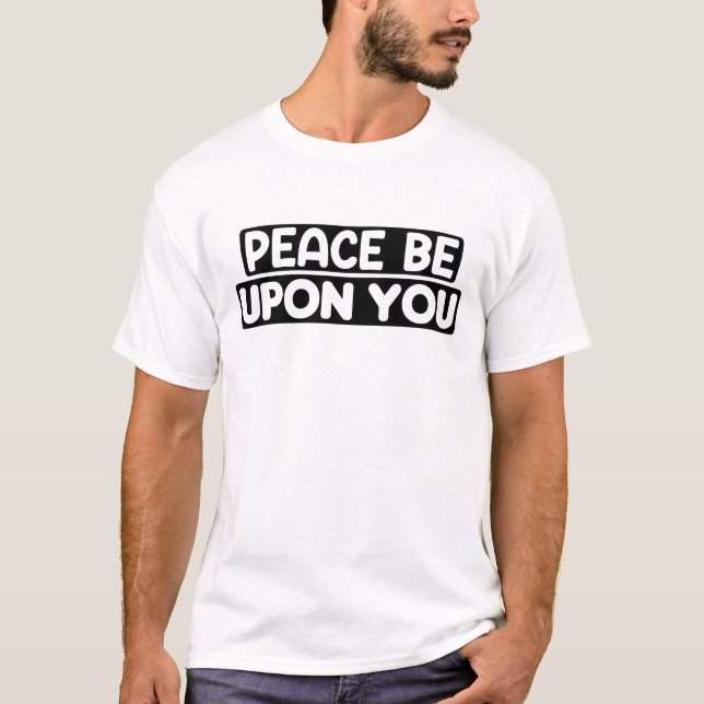 Assalamu Alaikum Friede sei mit dir islamisch-arab T-Shirt (Vorderseite)