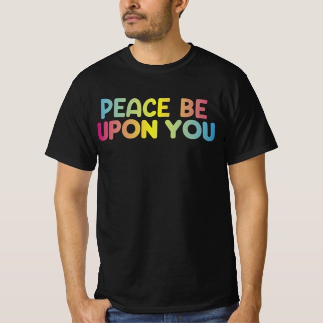 Assalamu Alaikum Friede sei mit dir islamisch-arab T-Shirt (Vorderseite)